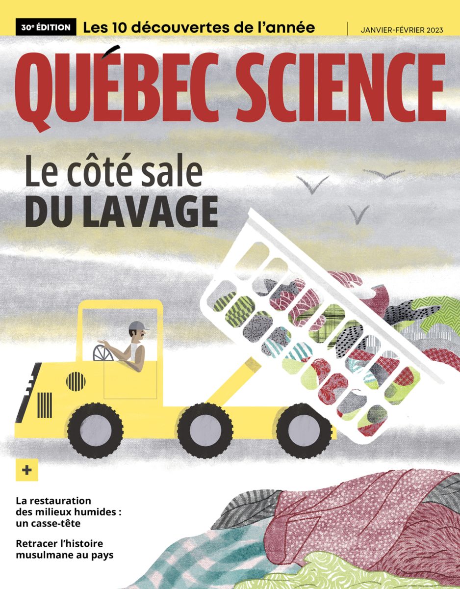 athalie Dion a illustré la page couverture du magazine Québec Science - Anna Goodson - Anna Goodson Illustration Agency