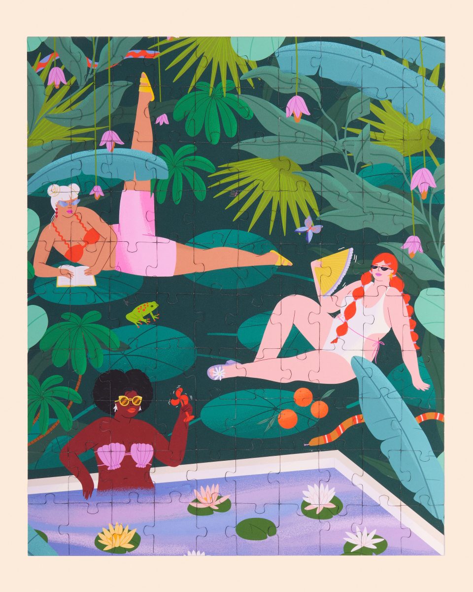 Ordinary Habit / Water Lily Girls Puzzle - Lucila Perini - Anna Goodson Illustration Agency