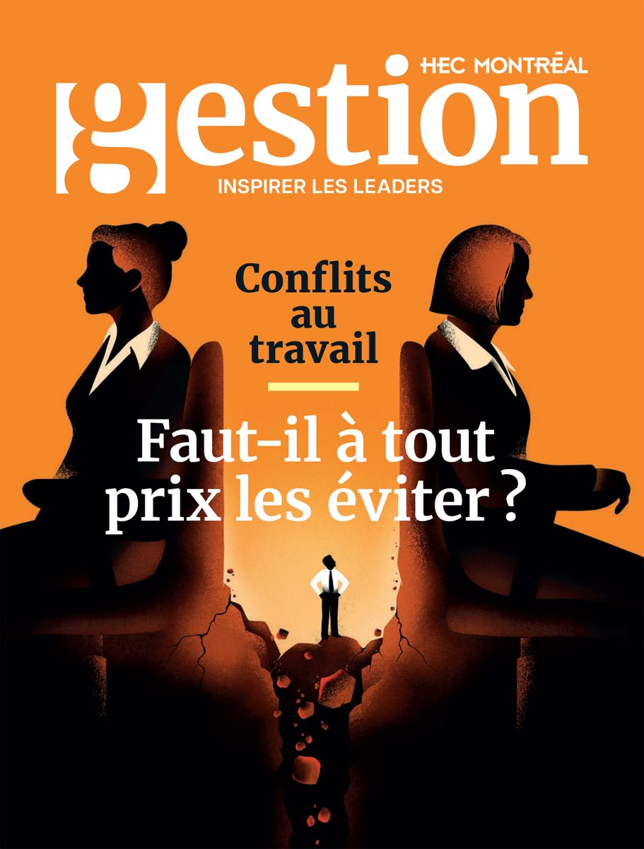 Sébastien Thibault / Gestion HEC Montréal / Issue on conflict management - Sebastien Thibault - Anna Goodson Illustration Agency
